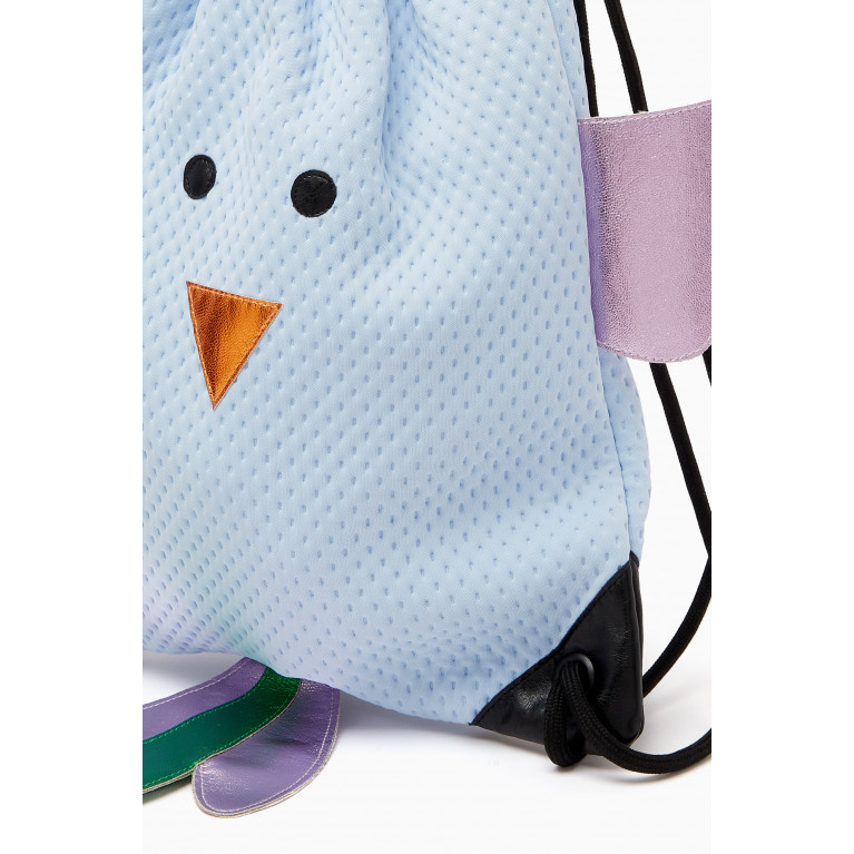 Wauw Capow - Bird Drawstring Backpack in Mesh