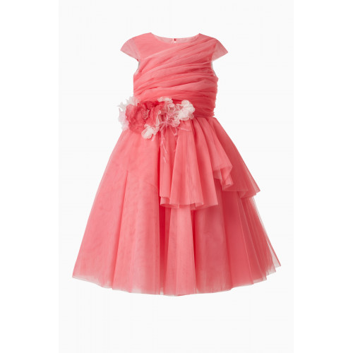 Marchesa Kids Couture - Flower Tulle Gown in Polyester
