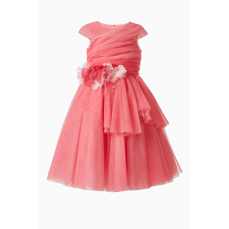 Marchesa Kids Couture - Flower Tulle Gown in Polyester