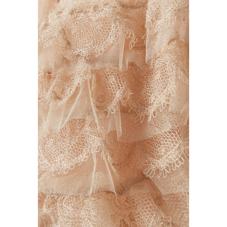 Marchesa Kids Couture - Plumetis Tulle Gown in Polyester
