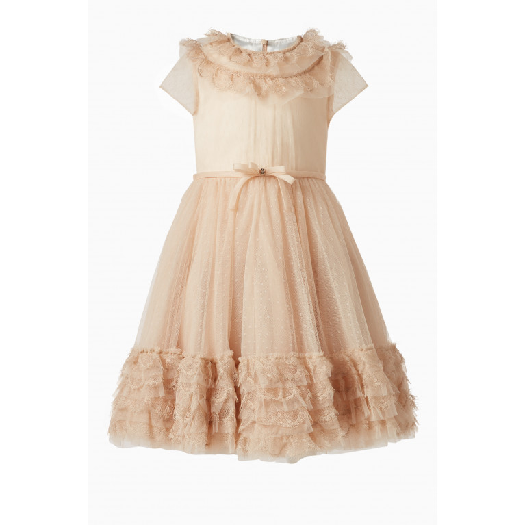 Marchesa Kids Couture - Plumetis Tulle Gown in Polyester
