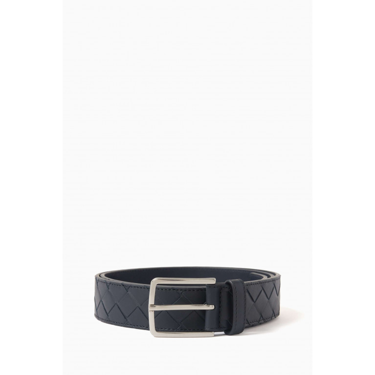 Bottega Veneta - Intrecciato Belt in Calfskin Leather