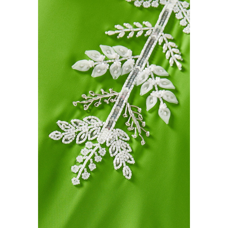 Noor Al Bahrani - Leaf Embellished Kaftan
