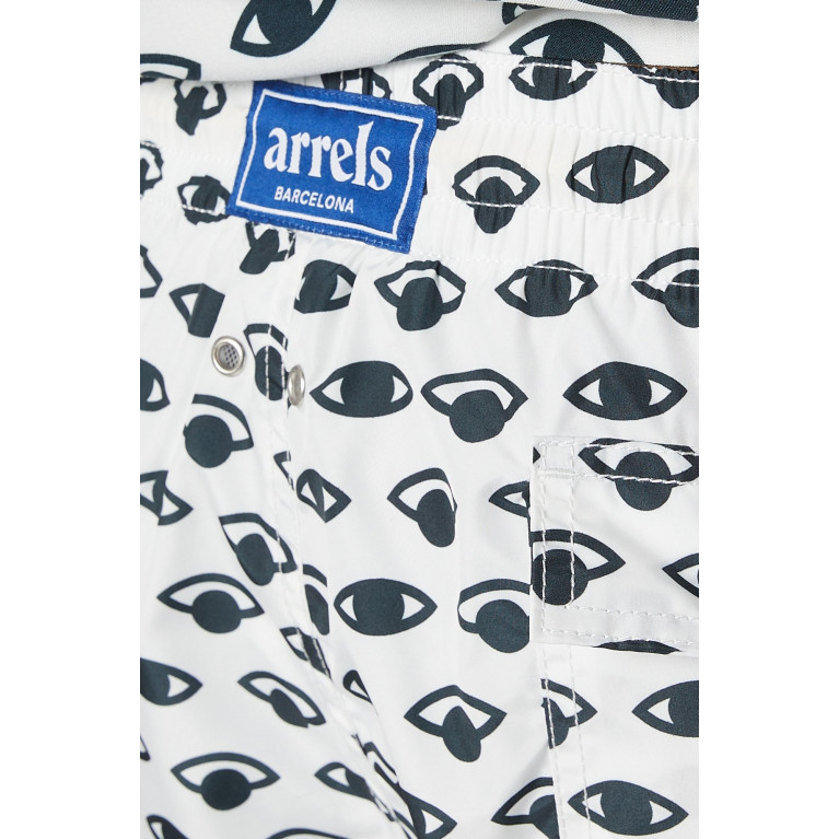 Arrels - Eye Print Shorts in Nylon