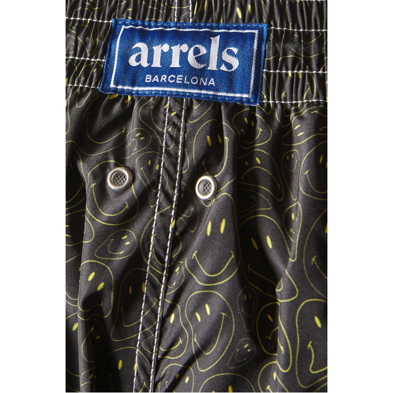 Arrels - Emoji Print Shorts in Nylon
