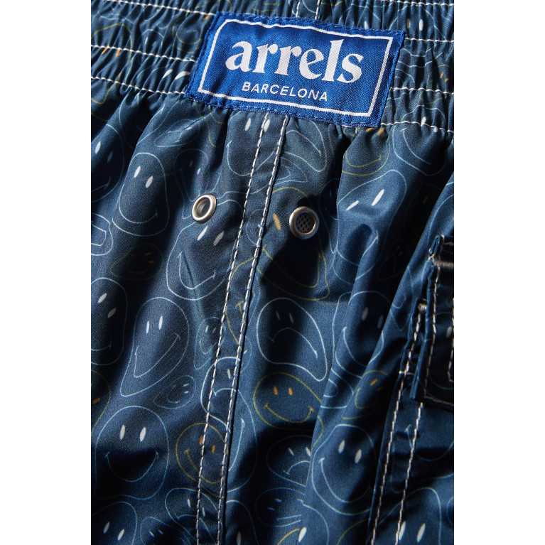 Arrels - Emoji Print Shorts in Nylon
