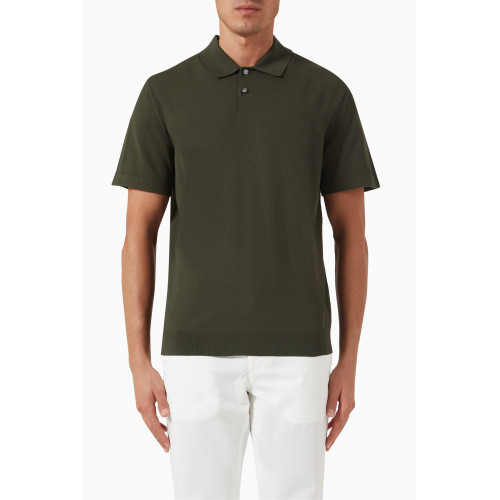 Theory - Goris Polo Shirt in Viscose-blend Green