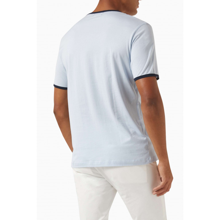 Theory - Theory Striped Ringer T-shirt in Cotton Jersey