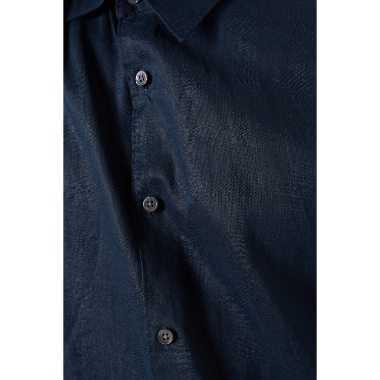 Theory - Irving Shirt in Linen Blue
