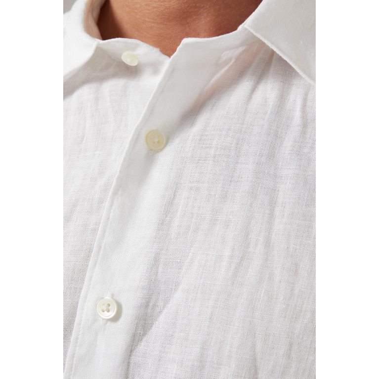 Theory - Irving Shirt in Linen White