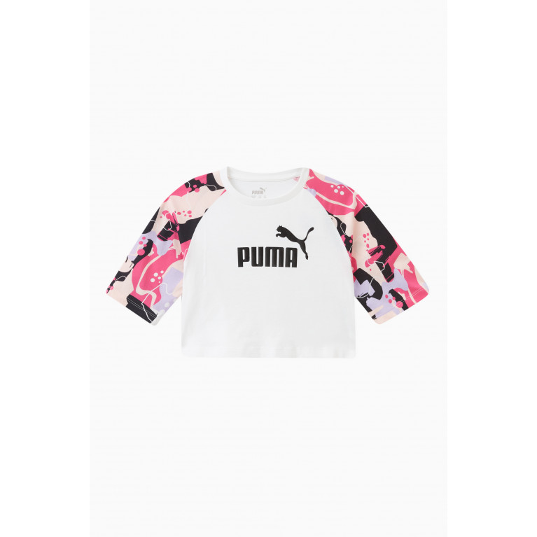 Puma - Logo Cropped T-shirt in Cotton