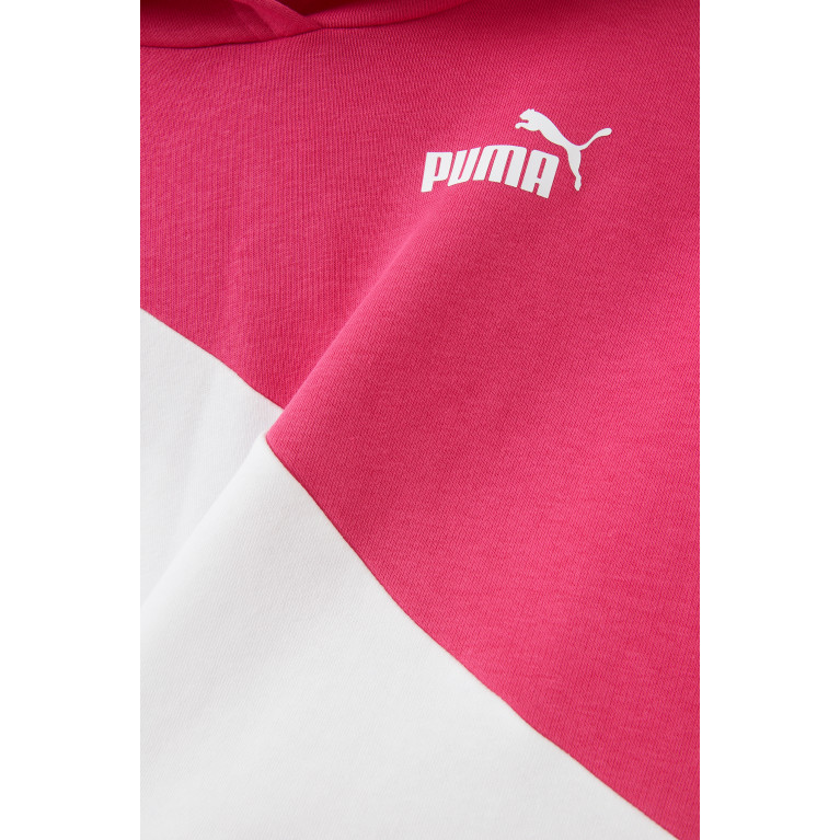 Puma - Tricolour Logo Hoodie in Cotton-blend