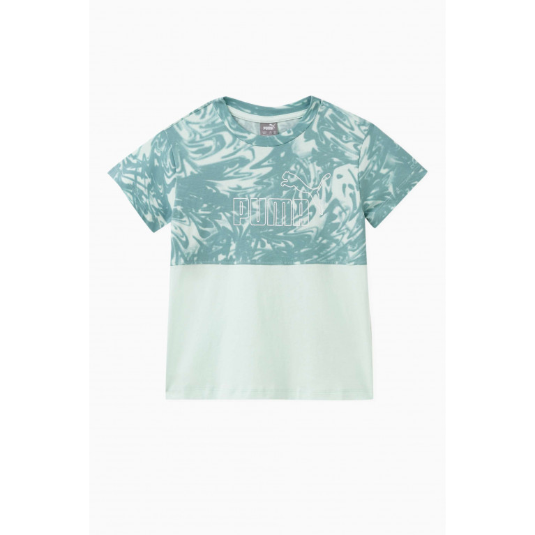 Puma - Abstract Logo-print T-shirt in Cotton