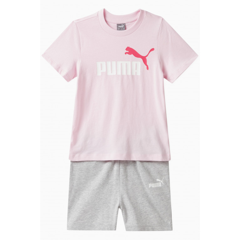 Puma - Logo T-shirt Set & Shorts in Cotton