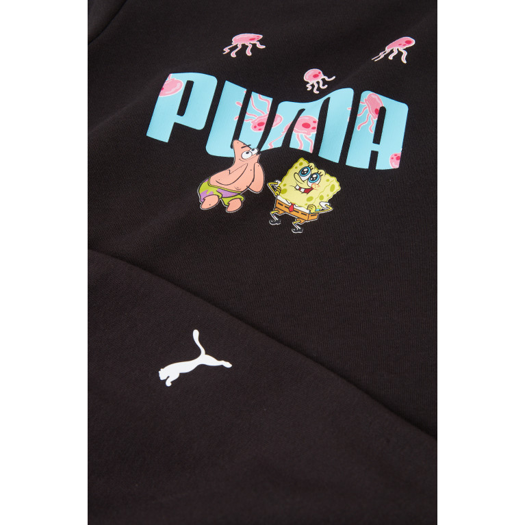 Puma - x Spongebob-motif Logo Tracksuit in Cotton
