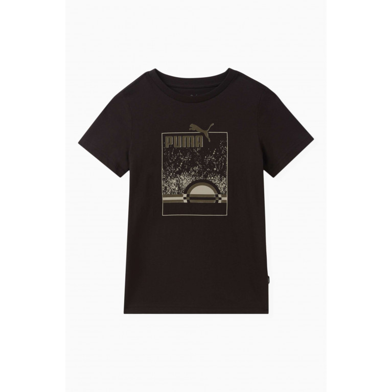 Puma - Graphic Logo-print T-shirt in Cotton