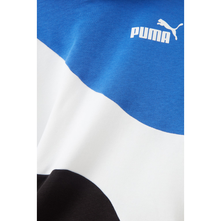 Puma - Colour-block Logo Hoodie in Cotton-blend