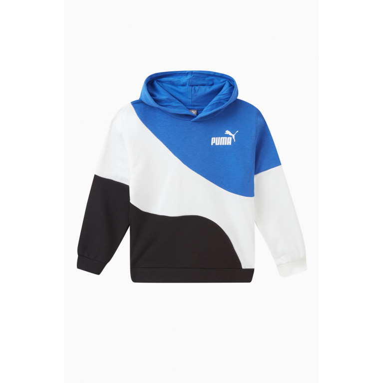 Puma - Colour-block Logo Hoodie in Cotton-blend