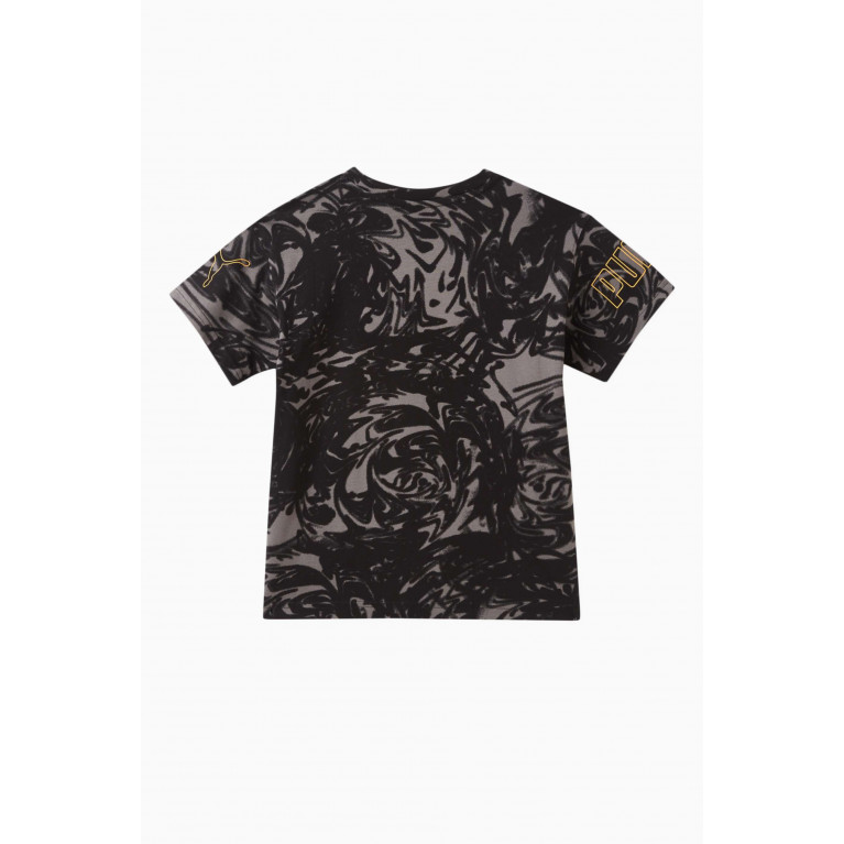 Puma - All-over Abstract Logo-print T-shirt in Cotton