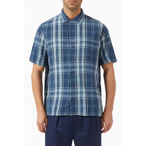 Polo Ralph Lauren - Short Sleeved Chequered Sport Shirt in Cotton