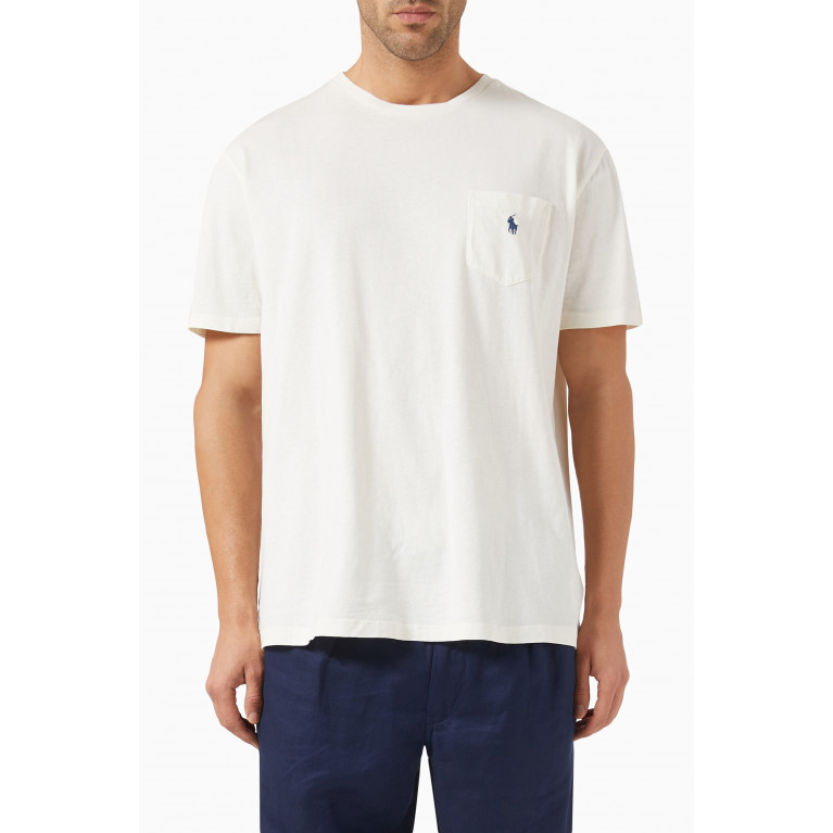 Polo Ralph Lauren - Logo Patch Pocket T-shirt in Cotton Blend
