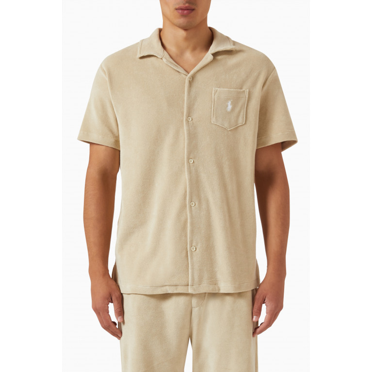 Polo Ralph Lauren - Camp Shirt in Cotton-poly Blend Terry