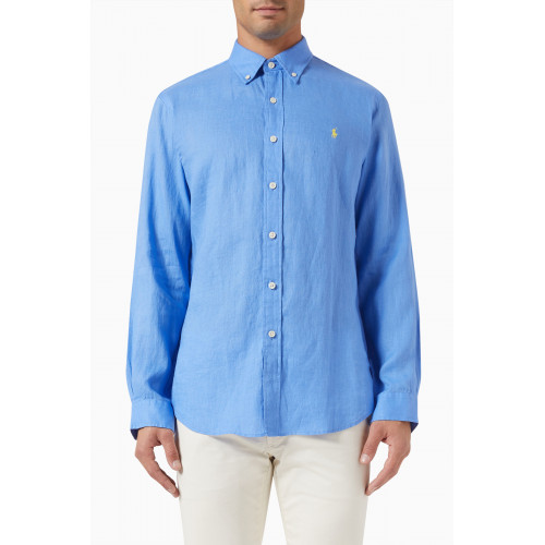 Polo Ralph Lauren - Long Sleeved Logo Shirt in Linen