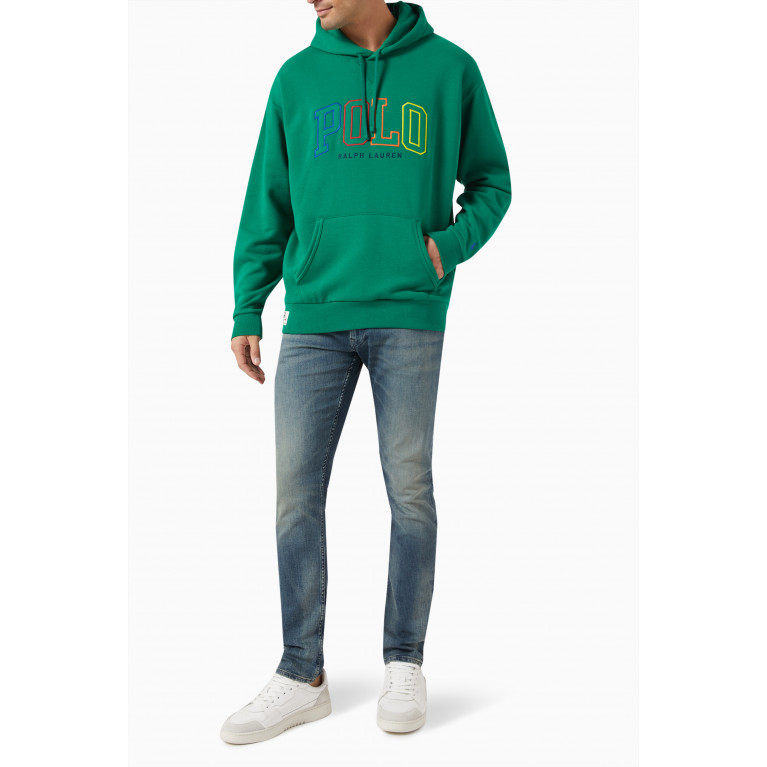 Polo Ralph Lauren - Embroidered Logo Hoodie in Cotton-poly Blend