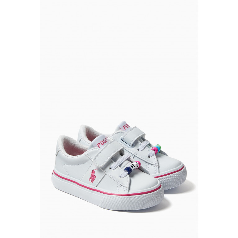Polo Ralph Lauren - Sayer PS Logo Sneakers in Faux Leather