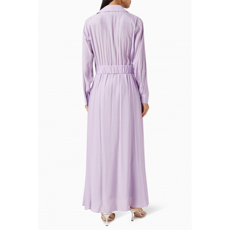 Hukka - Double-breasted Maxi Dress in Viscose