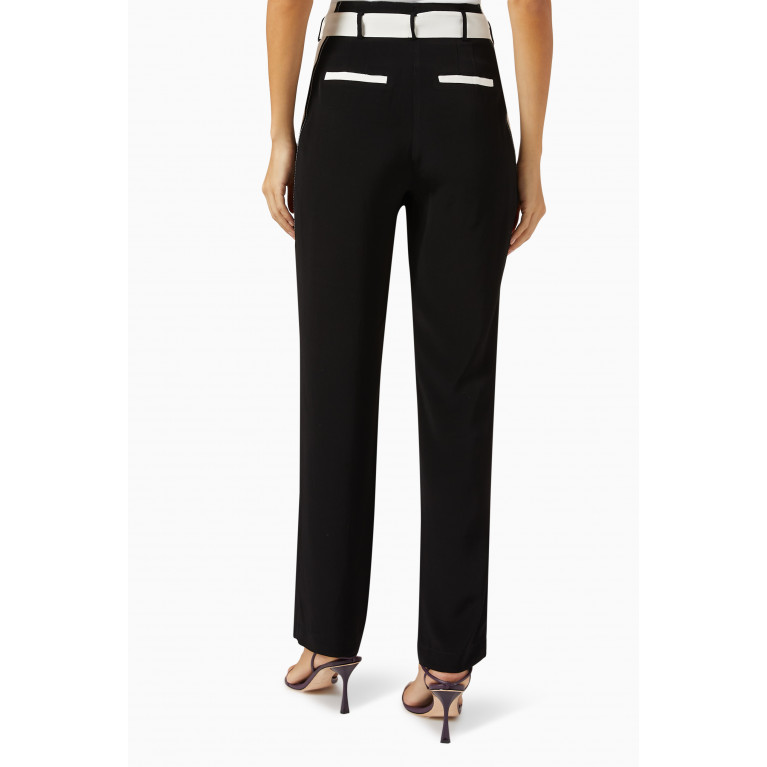 Hukka - Belted High-rise Pants in Viscose