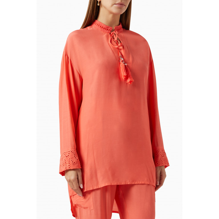 Hukka - Embroidered Top in Viscose