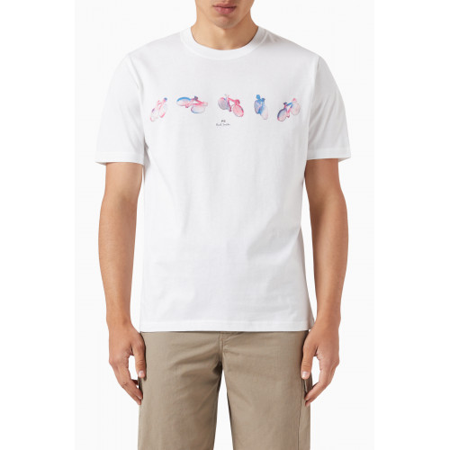 PS Paul Smith - Bicycles T-Shirt in Organic Cotton Jersey