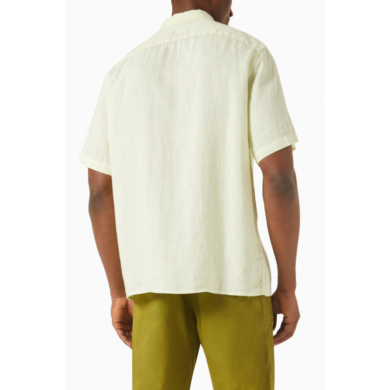 PS Paul Smith - Chest Pocket Shirt in Linen Green