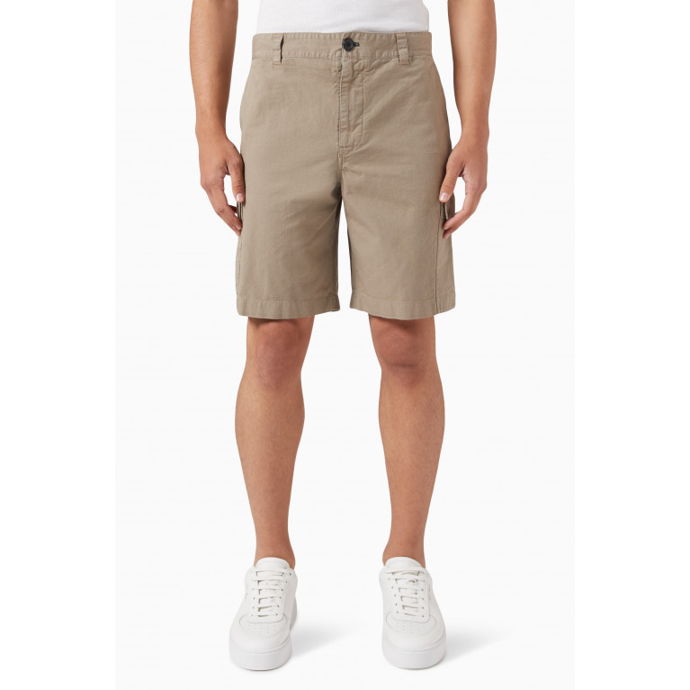 PS Paul Smith - Cargo Shorts in Cotton-linen Blend