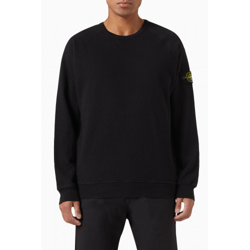 Stone Island - Compass Logo Patched Sweatshirt in Cotton