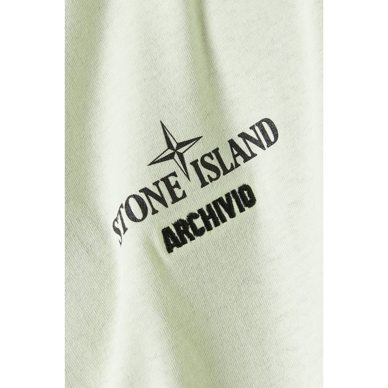 Stone Island - x Archivio Graphic Logo Print T-shirt in Cotton