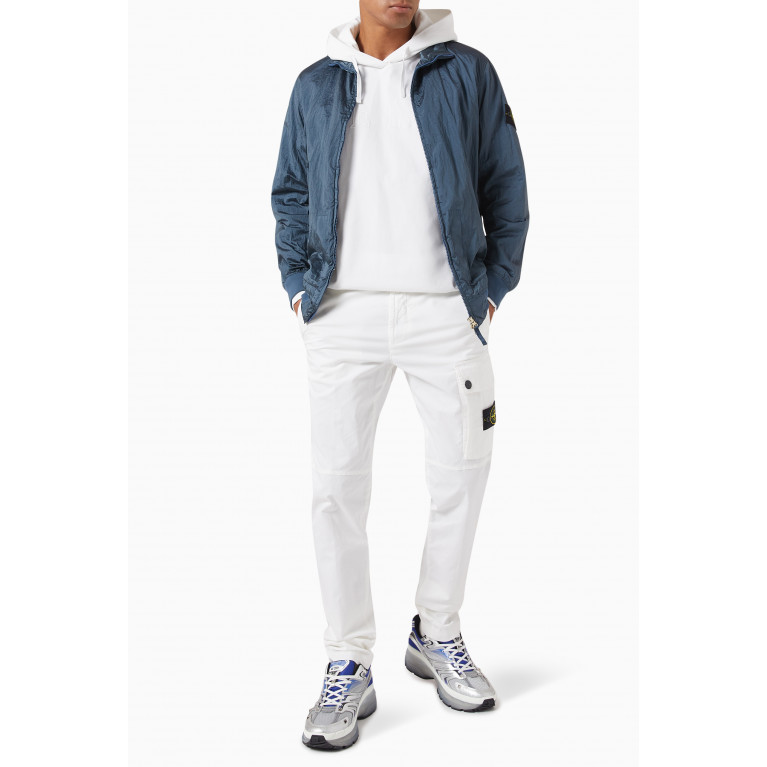 Stone Island - Compass Logo Patch Cargo Pants in Cotton Stretch