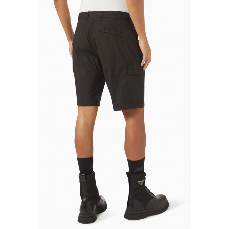 Stone Island - Cargo Shorts in Cotton Black