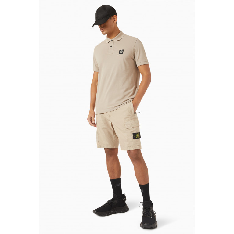 Stone Island - Cargo Shorts in Cotton Grey