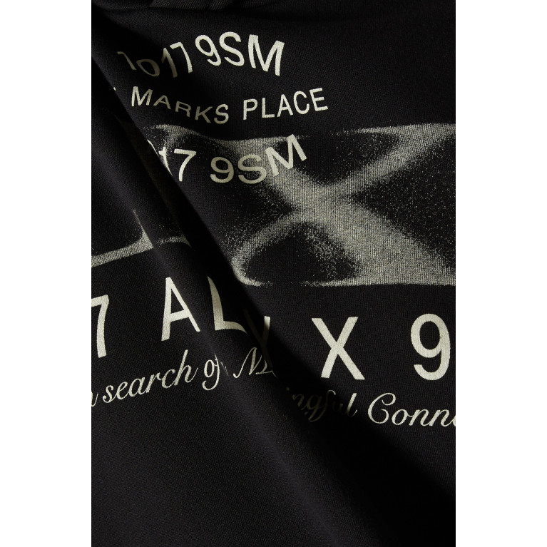 1017 ALYX 9SM - Logo Print Hoodie in Cotton-fleece