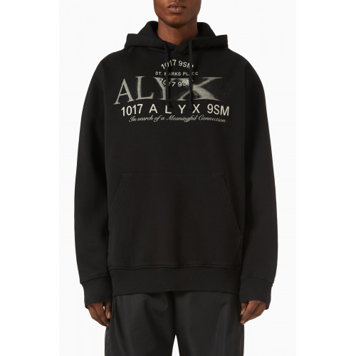1017 ALYX 9SM - Logo Print Hoodie in Cotton-fleece
