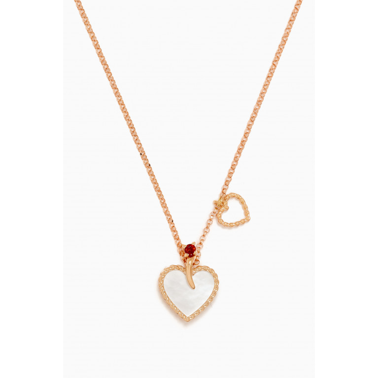 Damas - Farfasha Petali Del Mare Garnet Necklace in 18kt Rose Gold