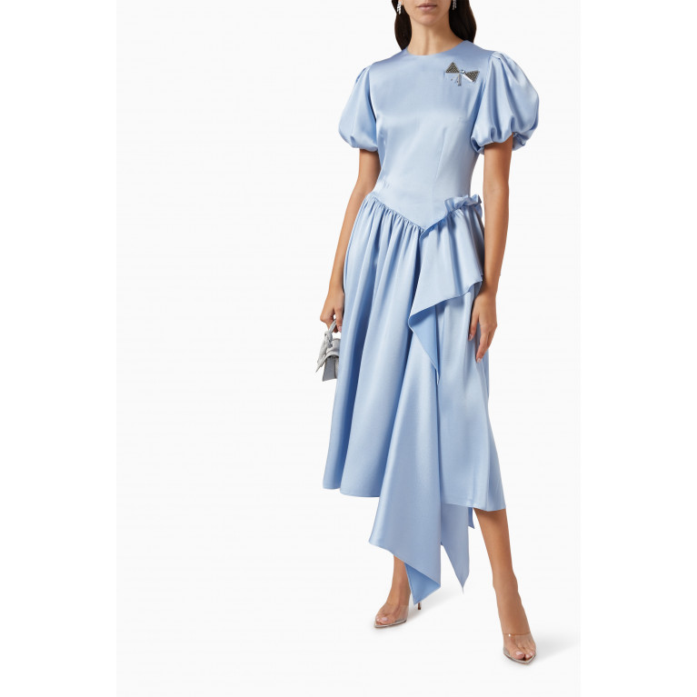 Mimya - Pleated Dress Blue