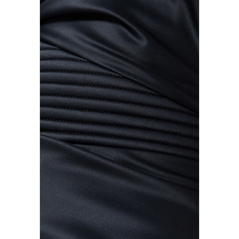 Zhivago - Bond Midi Dress in Stretch-satin Black