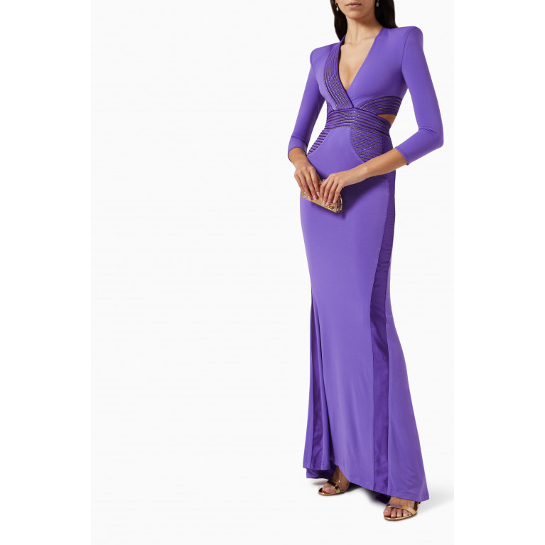 Zhivago - Go Your Own Way Gown in Jersey Purple