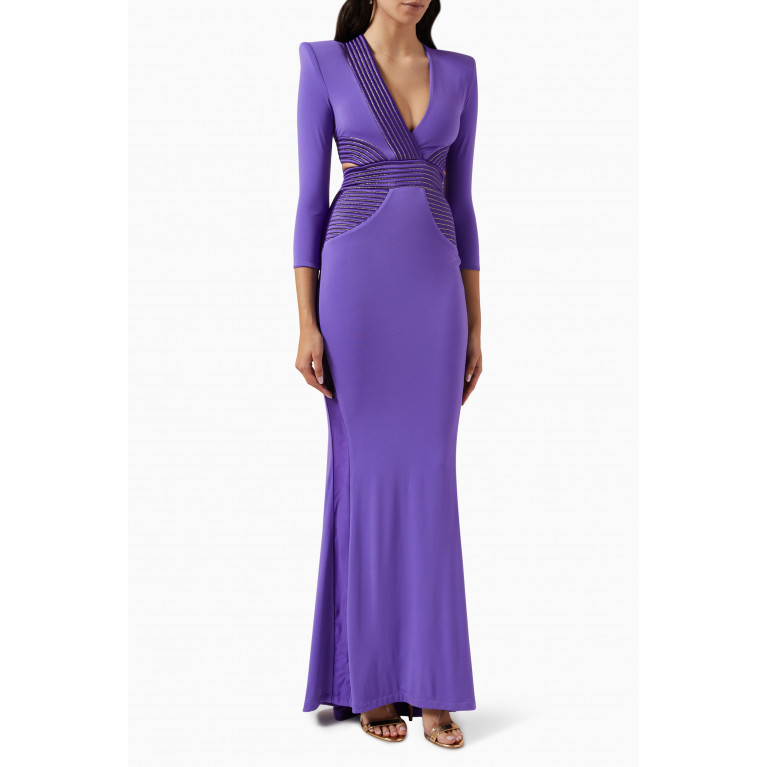 Zhivago - Go Your Own Way Gown in Jersey Purple