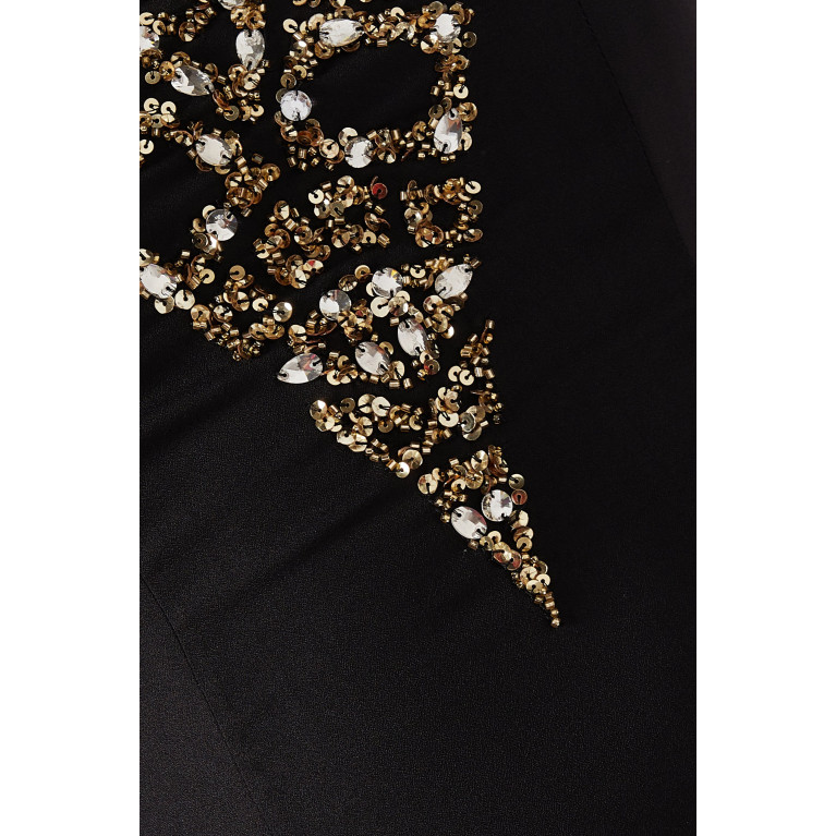 Raishma - Beaded Embellished Dress in Crepe