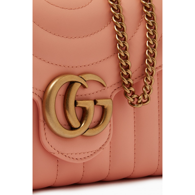 Gucci - GG Marmont Chain Wallet in Matelassé Leather
