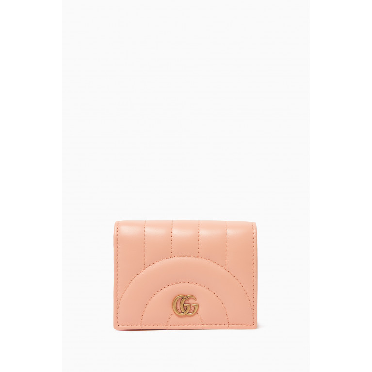 Gucci - GG Marmont Card Case Wallet in Matelassé Leather